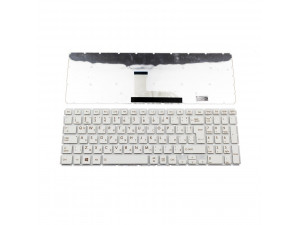 Клавиатура за лаптоп Toshiba Satellite L50-B L50-C L70-C Бяла Без Рамка BG